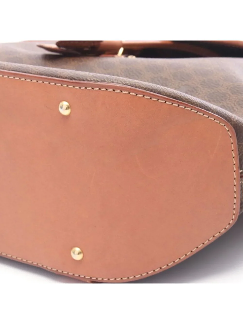 Celine Backpack Macadam Brown Dark Leather